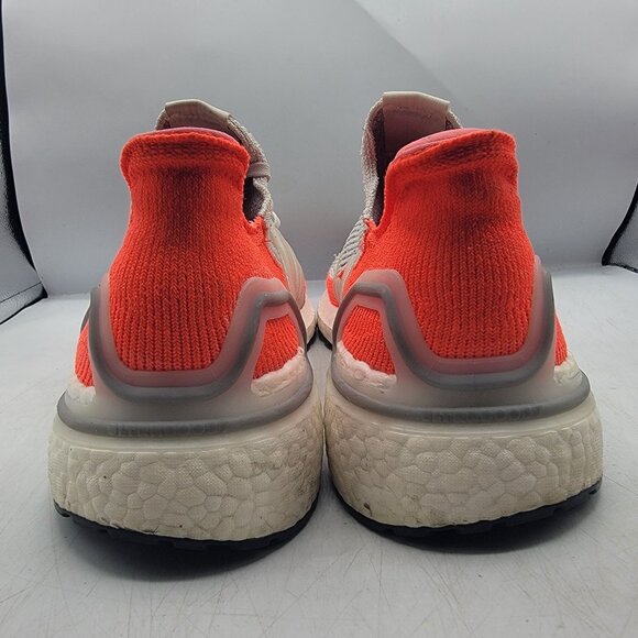 Adidas Ultraboost 19 Mens 14 White Orange Sneaker Shoes Athletic Outdoors EF1342